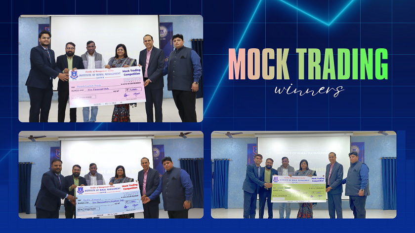 Winners of the Mock Trading Challenge at FMS–IRM