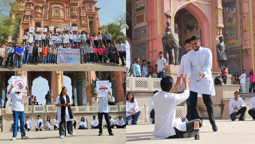 Road Safety Awareness Drive in Jaipur: FMS-IRM’s Nukkad Natak at Patrika Gate