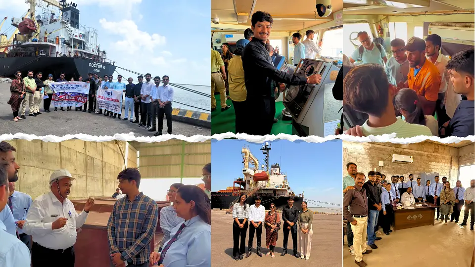 FMS-IRM Batch 2024–26 Explores Kandla Port on Industrial Visit